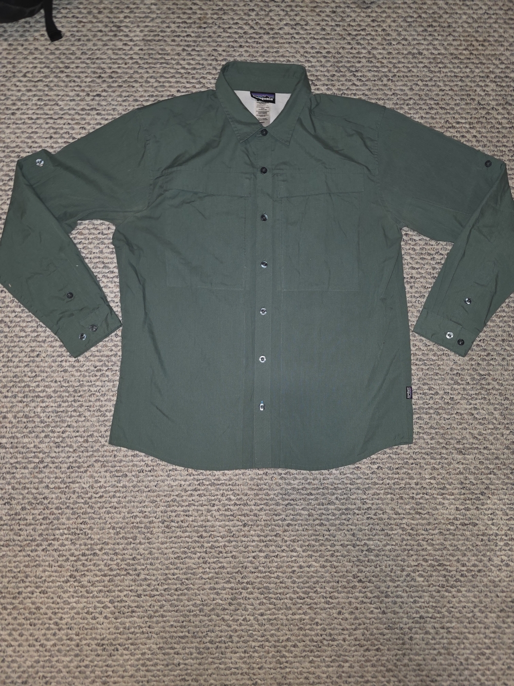 Patagonia Men's Long-Sleeve Button-Up Shirt - Forest Green